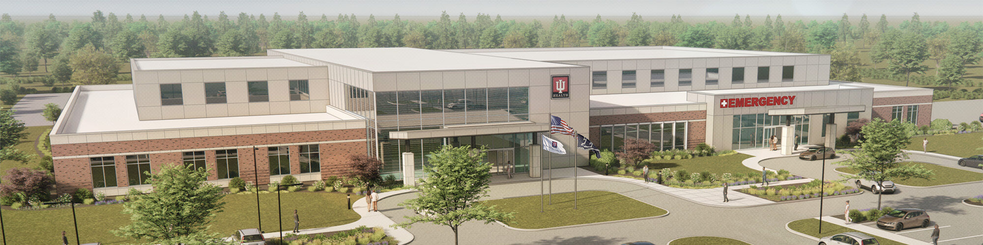 IU Health West Lafayette Hospital Rendering Aerial FINAL webv2