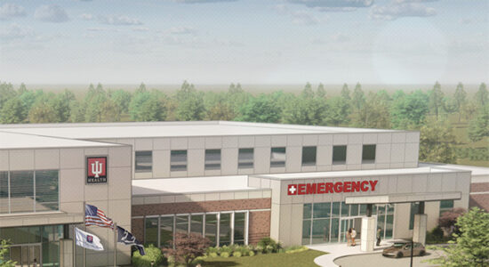 IU Health West Lafayette Hospital Rendering Aerial FINAL mobile