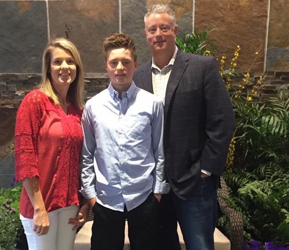 Brett Walker with family