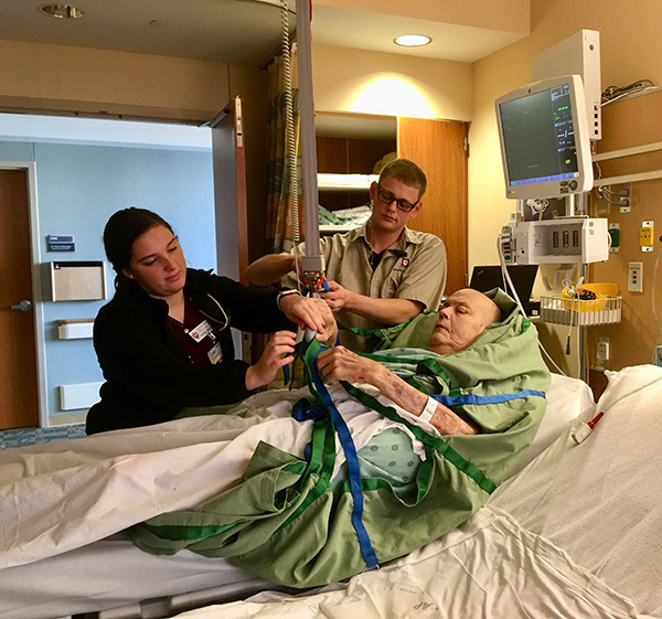 Erskin Green in hospital room