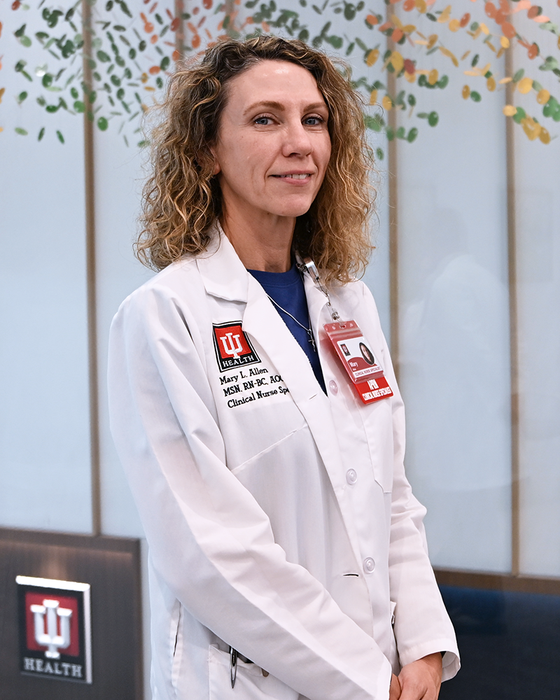 Mary Allen, RN, IU Health Bloomington Oncology and Pain Management