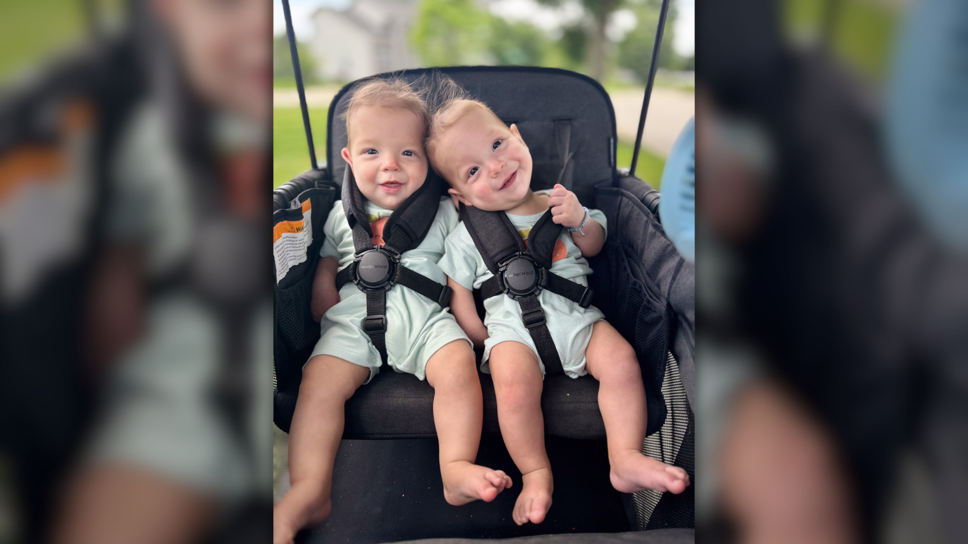 twin boys smiling