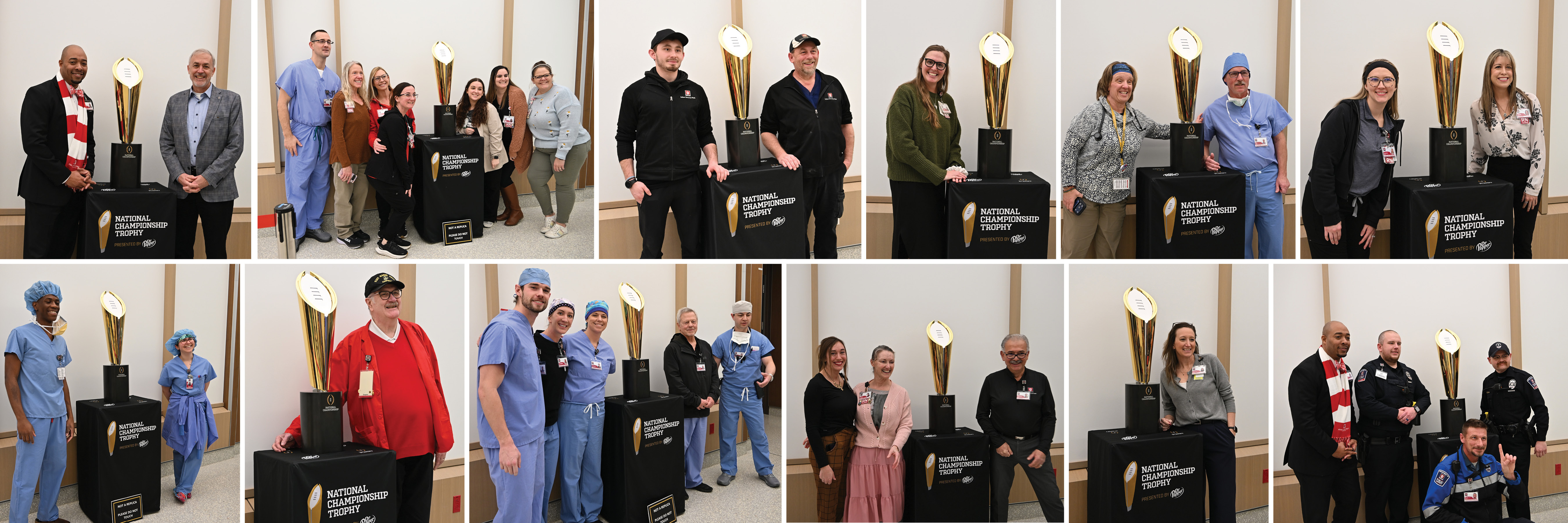 National Championship trophy at IU Health Bloomington