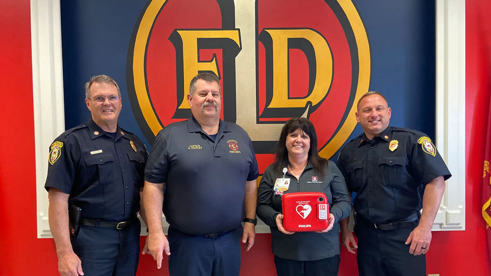 IU Health Foundation gives nine AEDs to Lafayette Fire Department