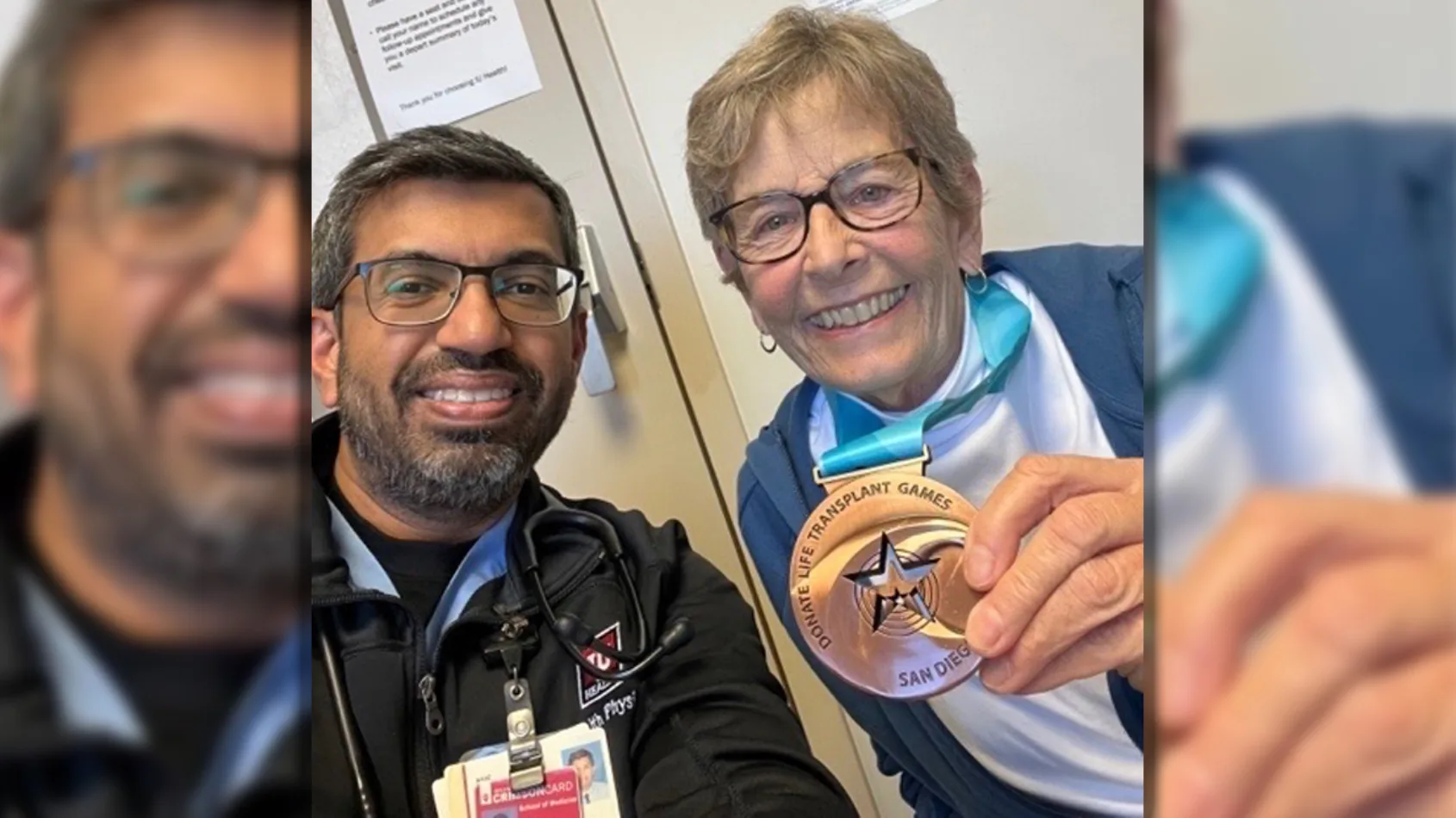 Patient is transplant athlete medal winner