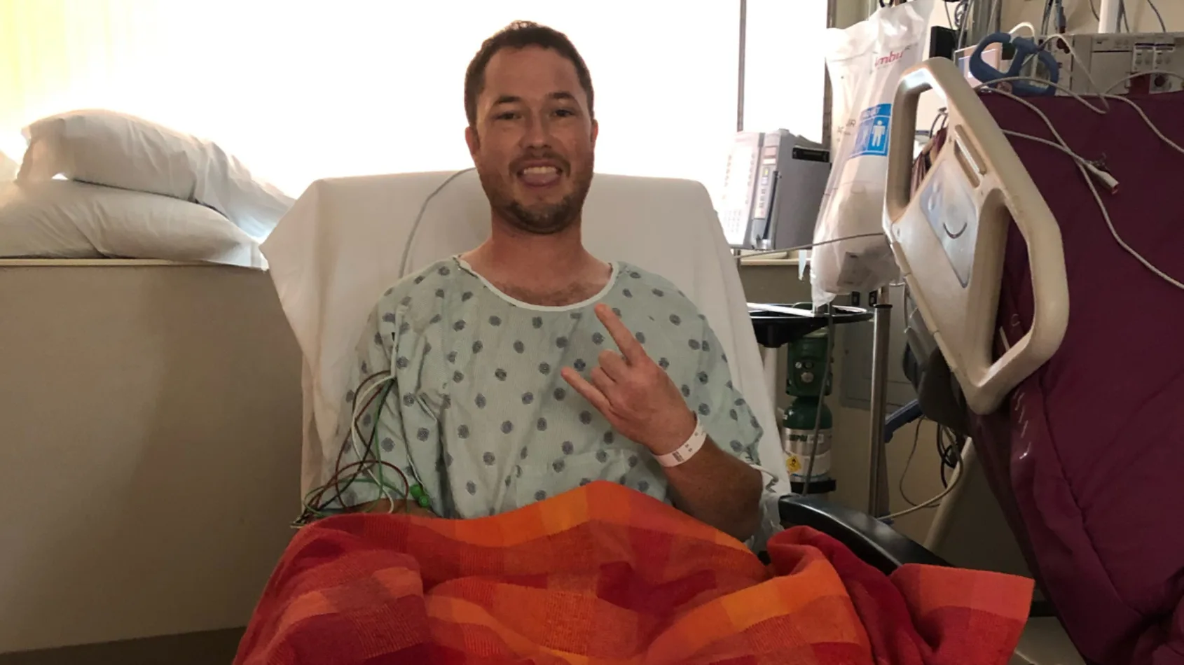 Four days after surgery for a brain tumor he was at his sister’s wedding