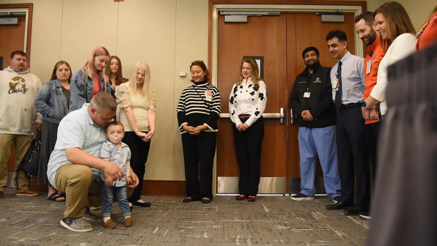 Patient reunites with care team that saved her and her son's lives