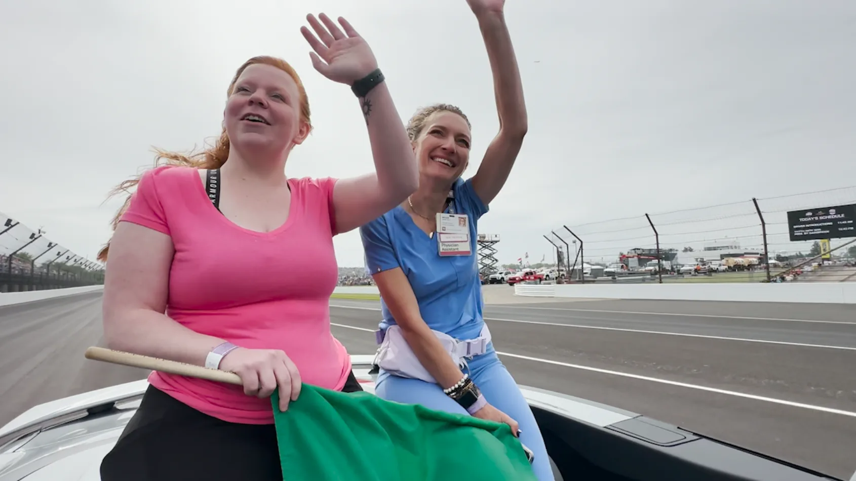 Trauma patient delivers green flag to Indianapolis 500 starting line