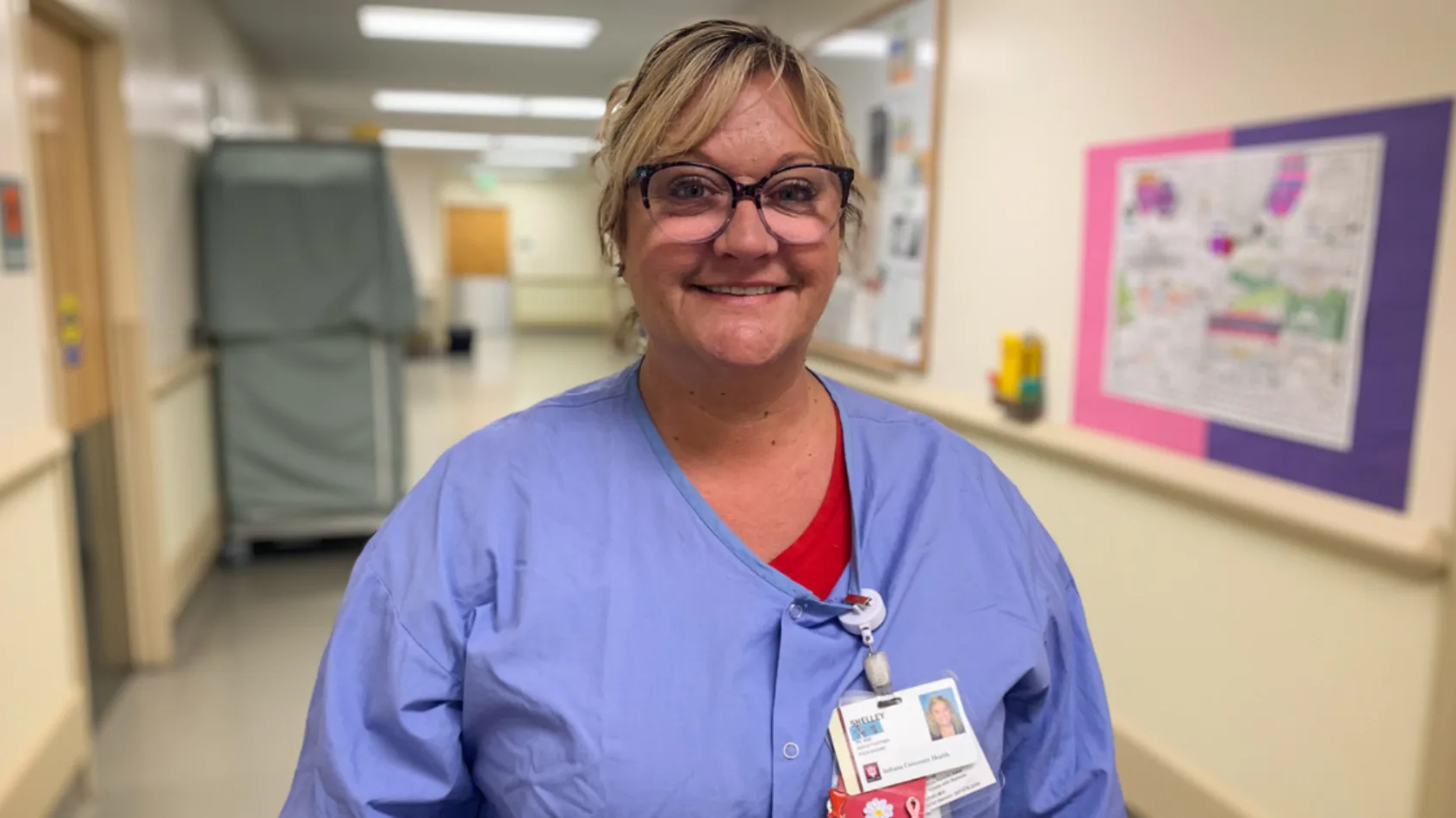 IU Health Saxony nurse surprised with compliment
