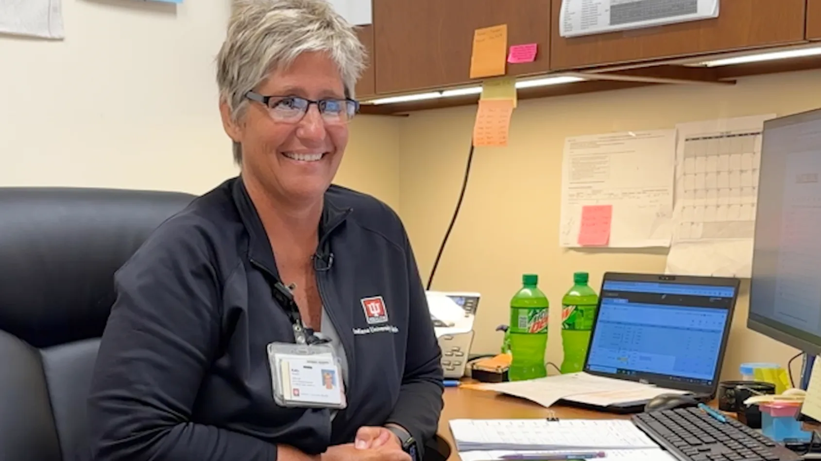 Surprise compliment: Katy Ploughe
