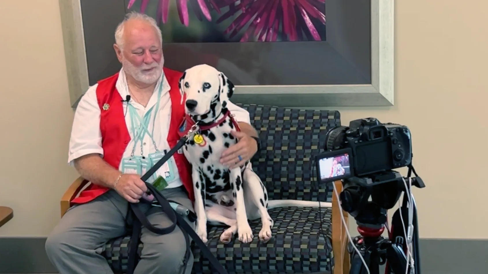Pet therapy fosters healing through kisses and cuddles