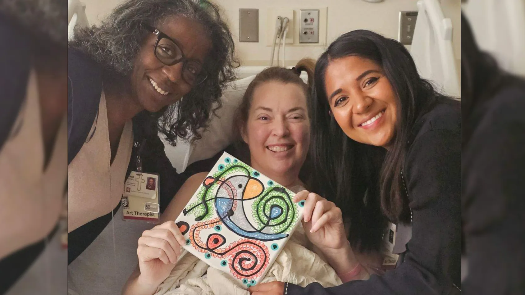 Middle School teacher thankful for a teaching hospital and art therapy
