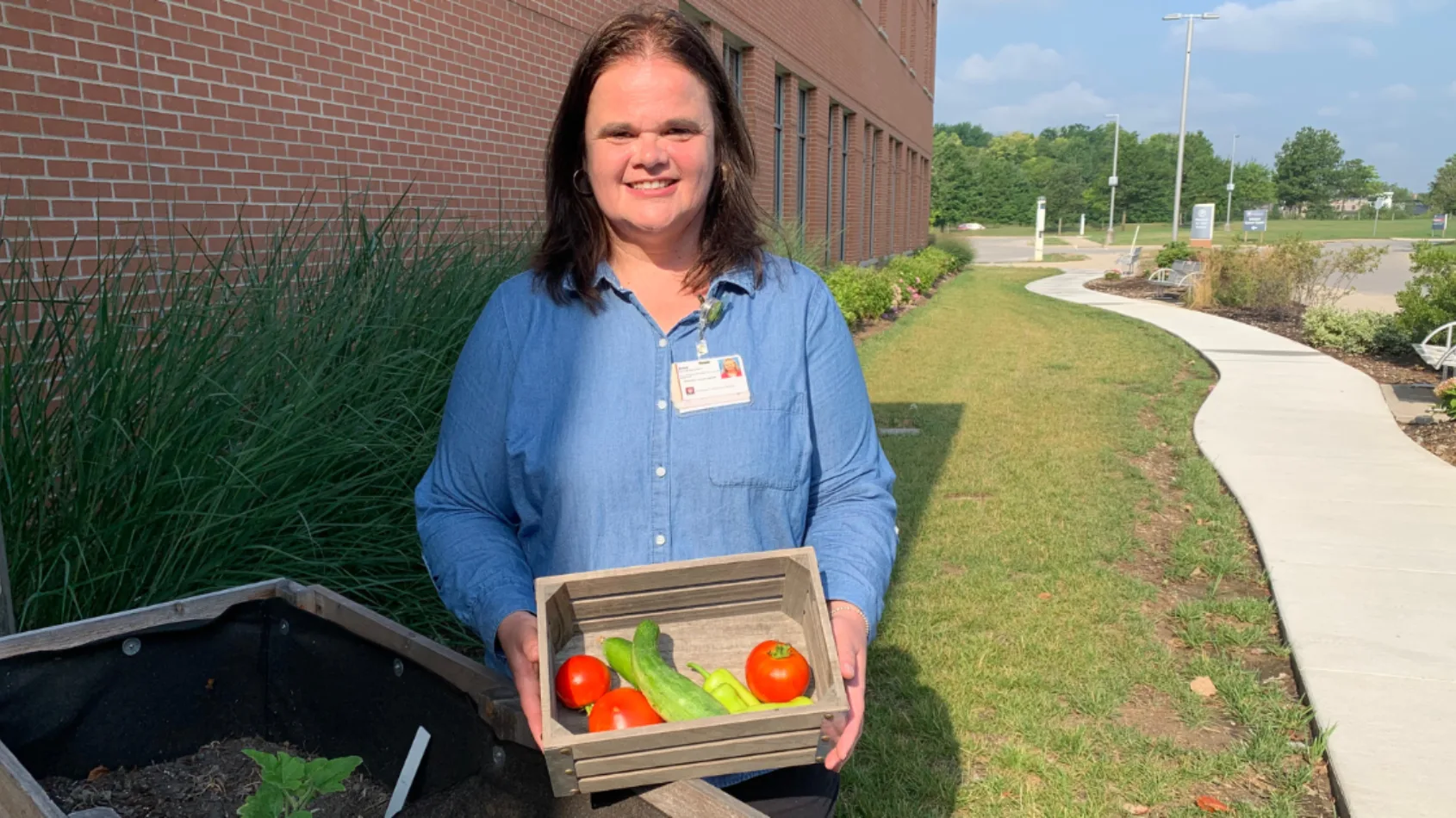 Cancer center garden feeds stomachs and hearts