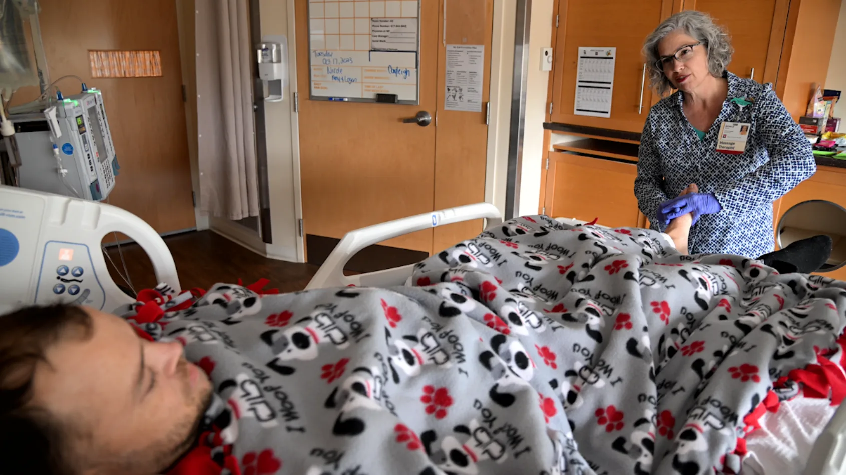 Massage Therapist brings comfort, peace, and relief to oncology patients