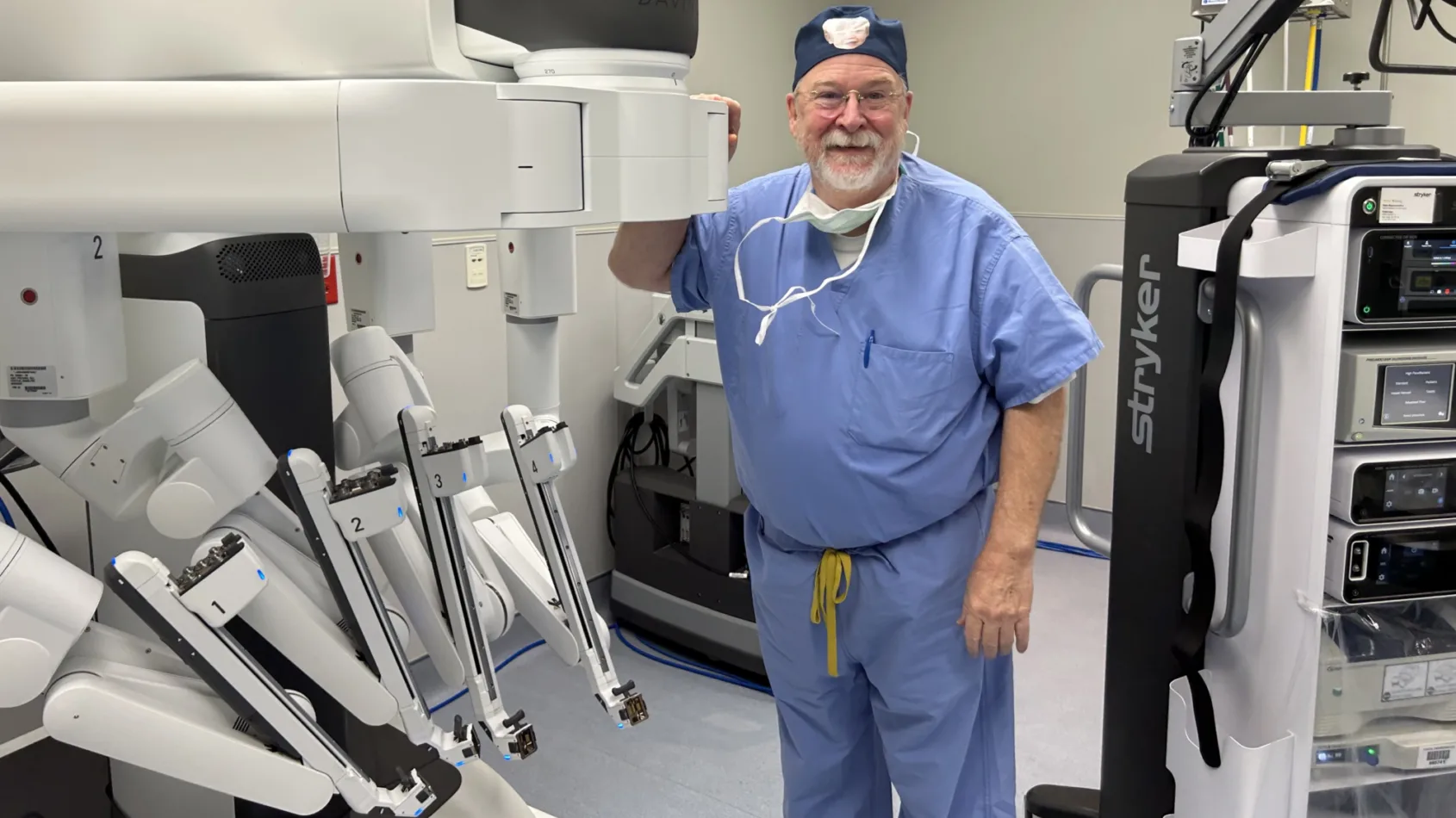 With the help of robotic arms, caring hands provide advanced care