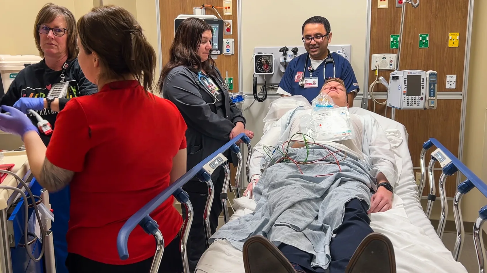 Emergency department tests new rooms with mock scenarios