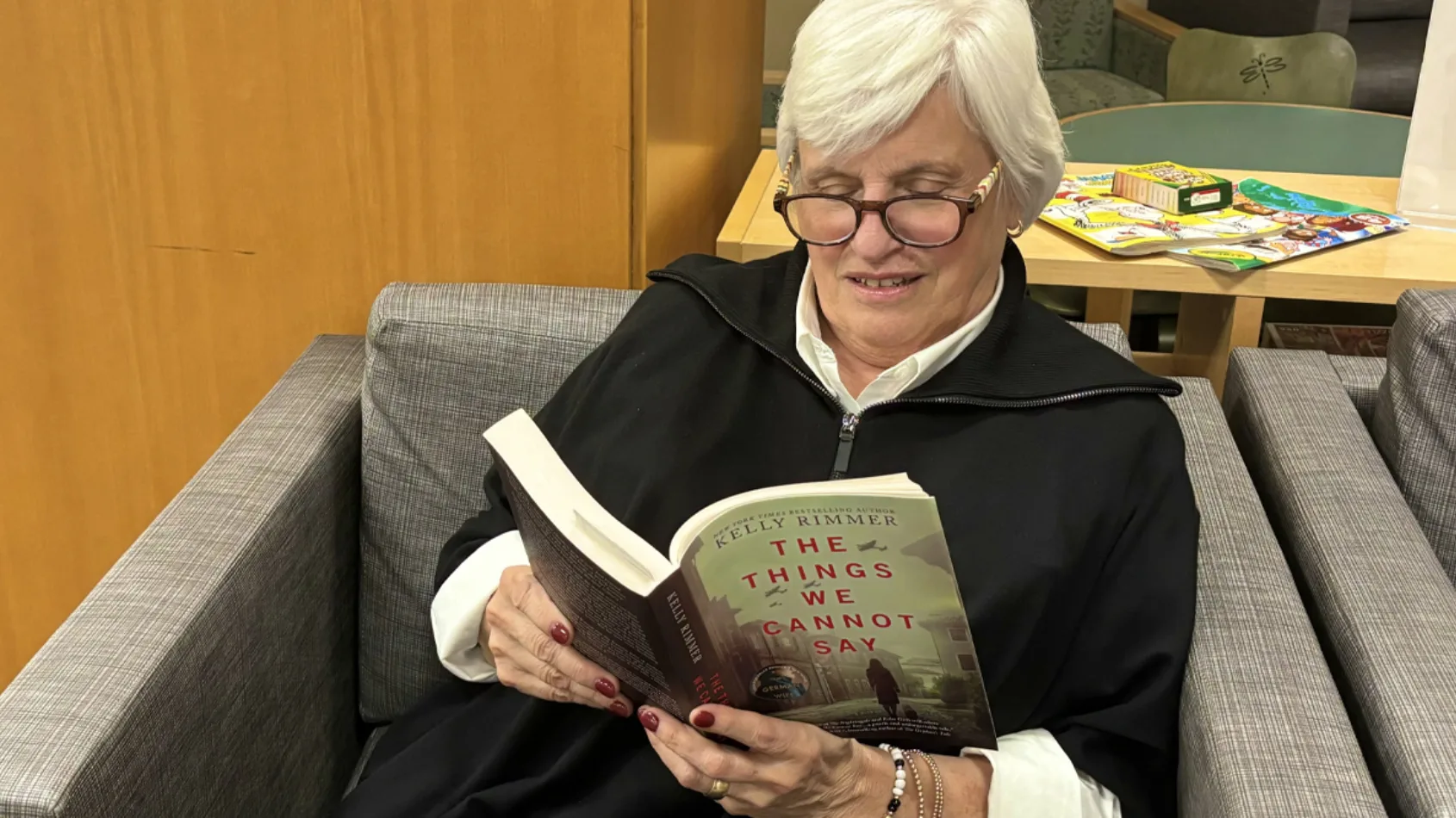 Books, Nooks, and Kindles: While they pass the time, they read