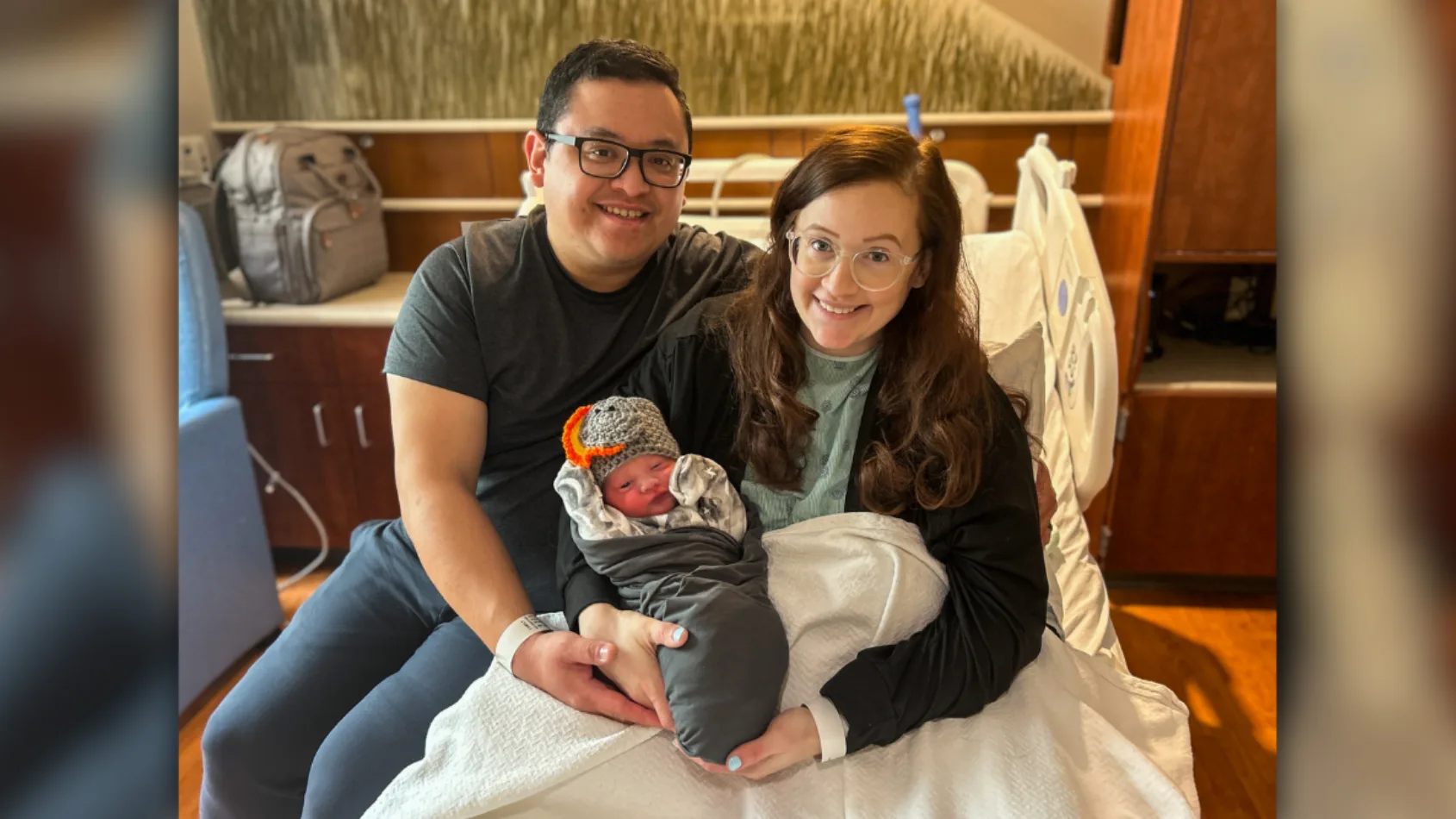 Nurse gifts eclipse hats to babies born at IU Health North