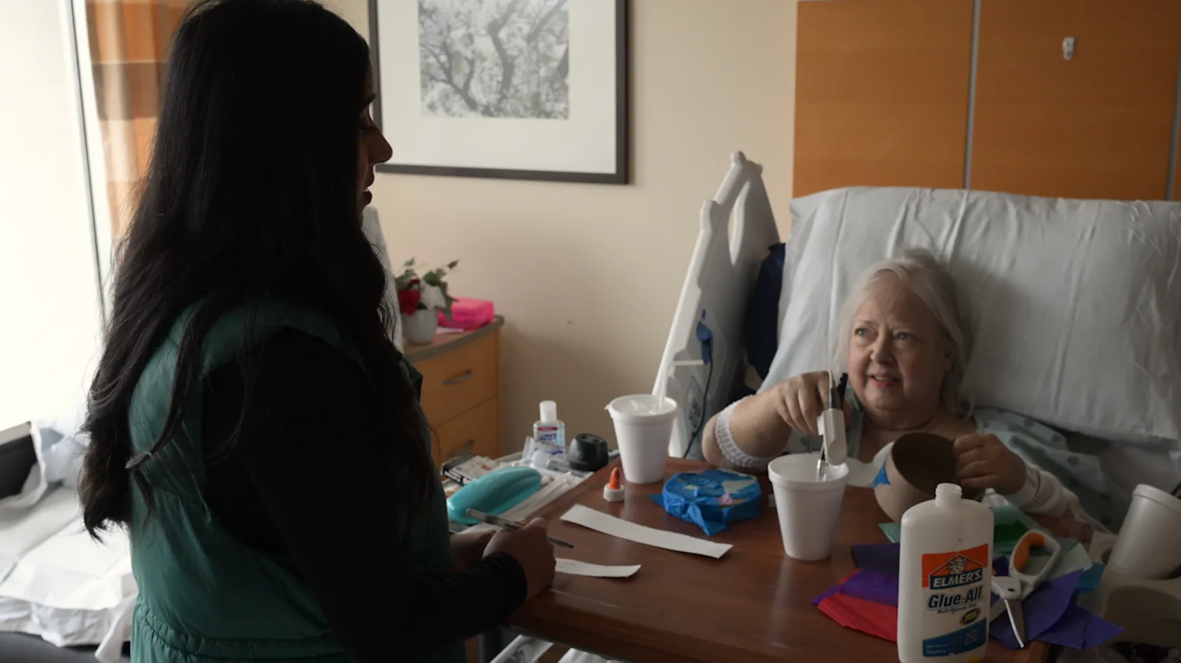 Patient finds mental, emotional relief through art therapy