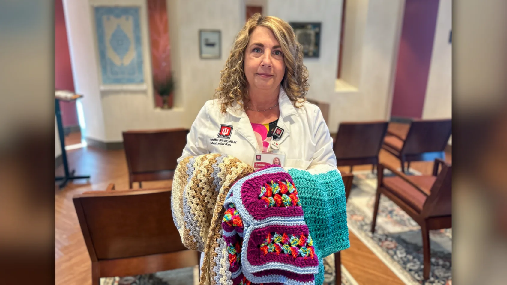 Prayer shawls comfort patients at IU Health West