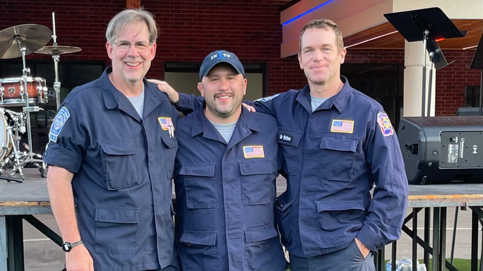 Medical team members assist with hurricane relief