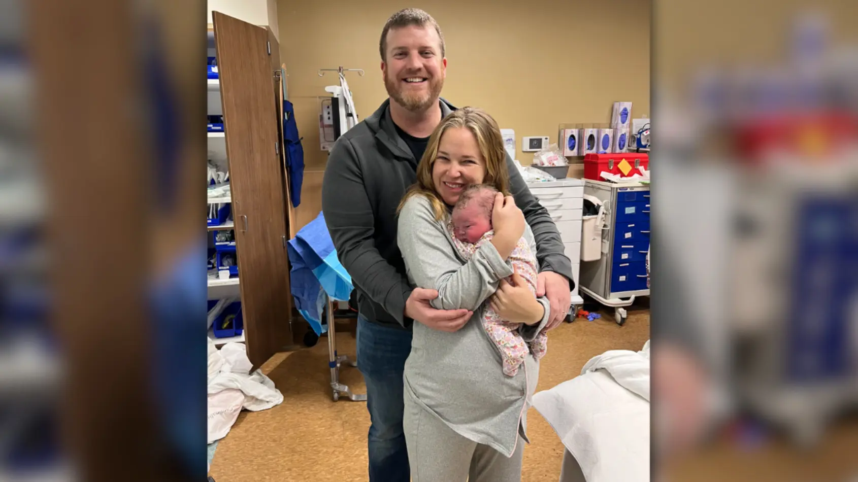 Couple welcomes baby in Emergency department after rapid labor