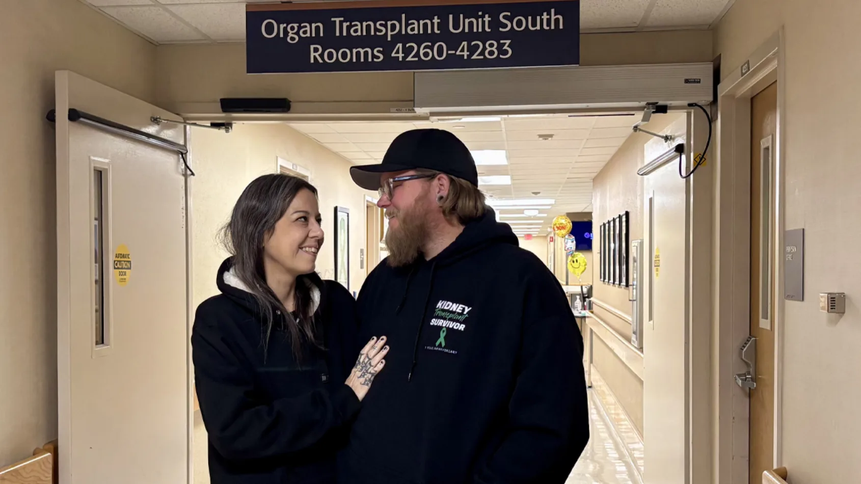 Two hearts are joined through common transplant experiences