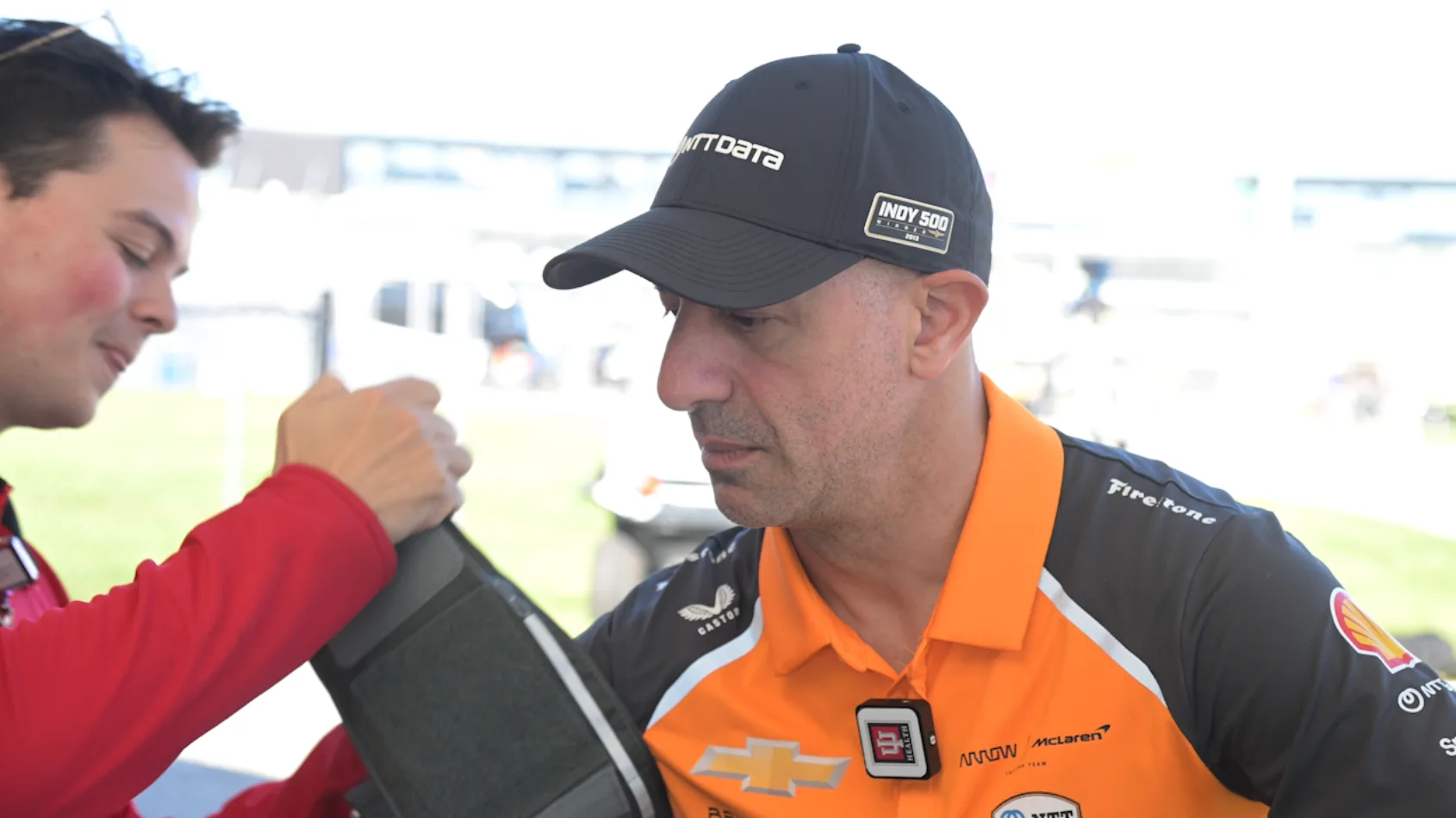 Tony Kanaan encourages fans to get blood pressure/stroke screening