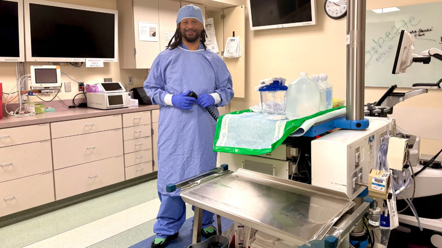 From steel-toed boots to scrubs; endoscopy tech says work is about creating relationships