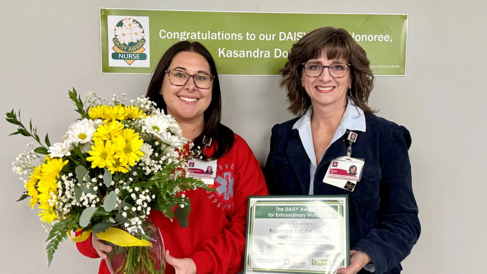 IU Health Bedford DAISY nurse is thankful for her team