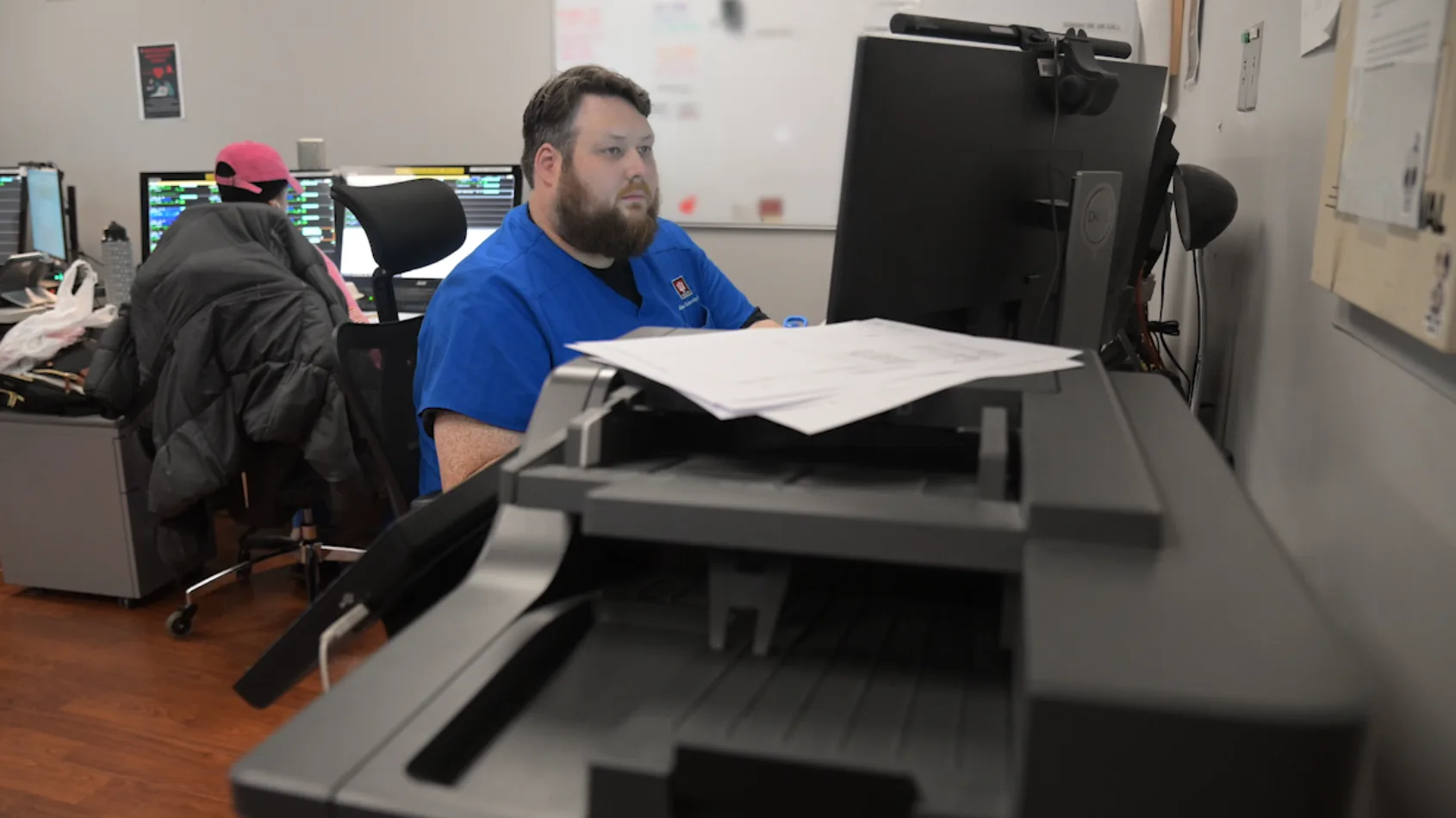 Telemetry team monitors hundreds of patient heart beats remotely