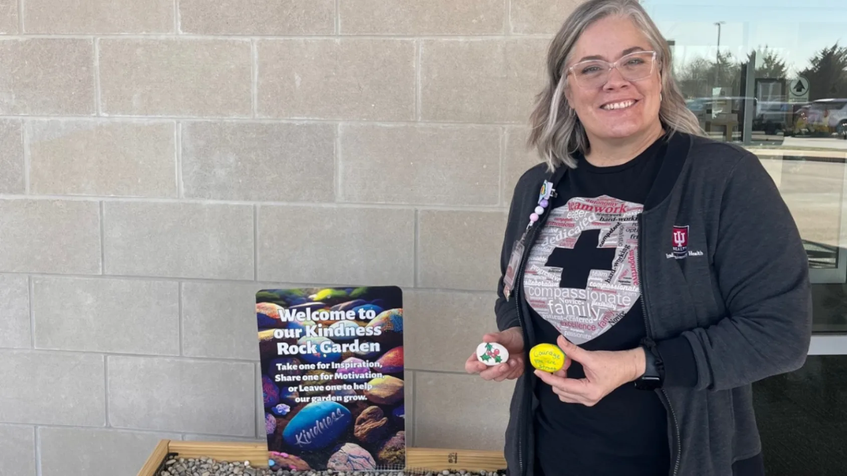 Small rocks make a big impact at the IU Health Schwarz Cancer Center