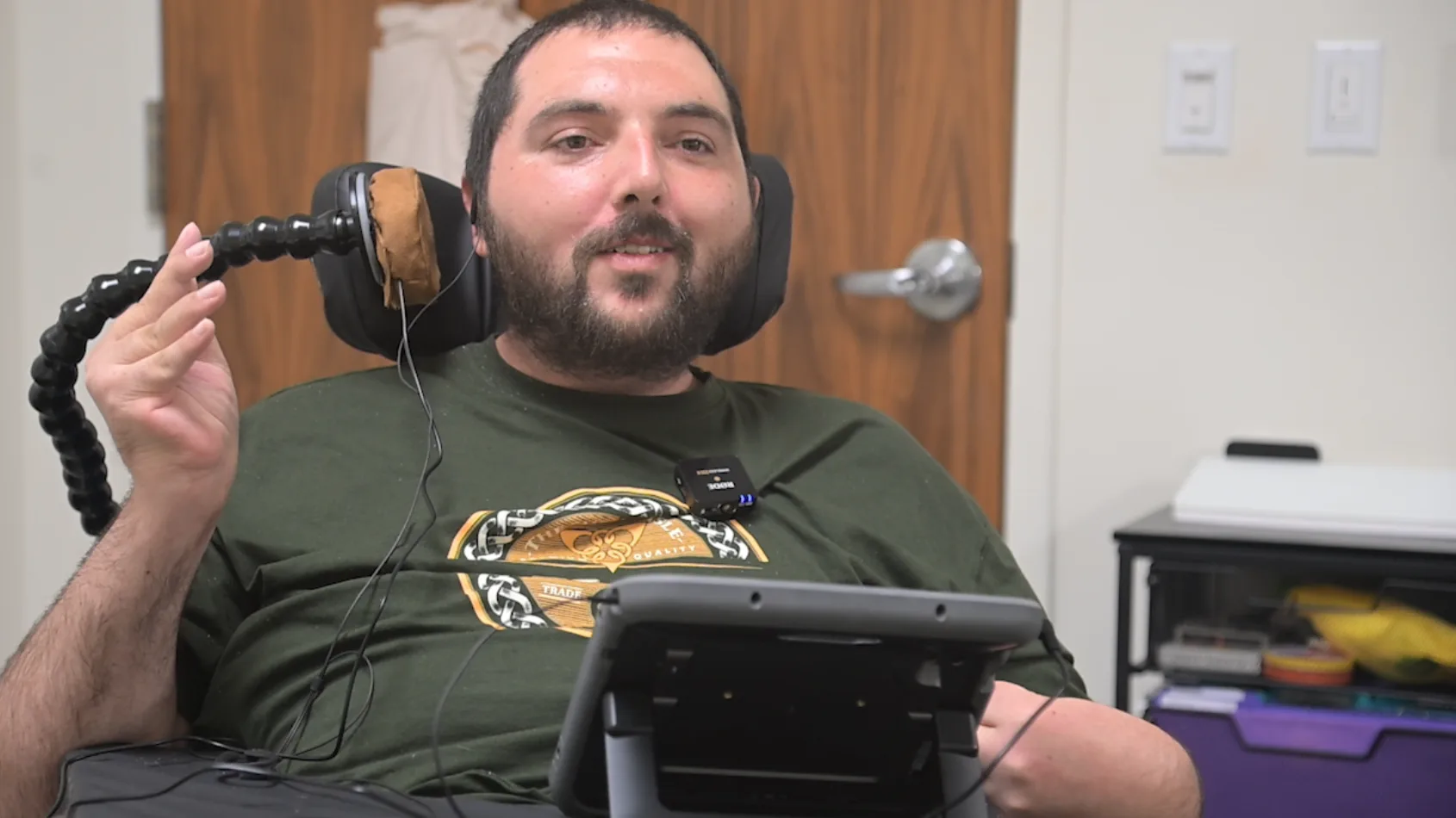 Patient is finding his voice again with innovative speech technology