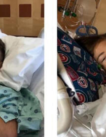 Two surgeries, one day - Father donates kidney to son