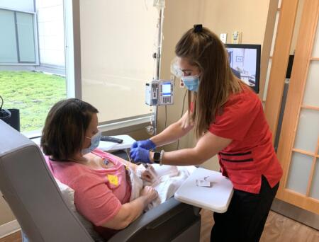 Breast cancer patient found lump two weeks before mammogram