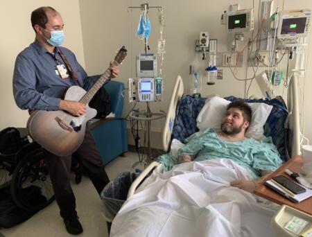 From Riley to University Hospital – Patient relies on music therapy