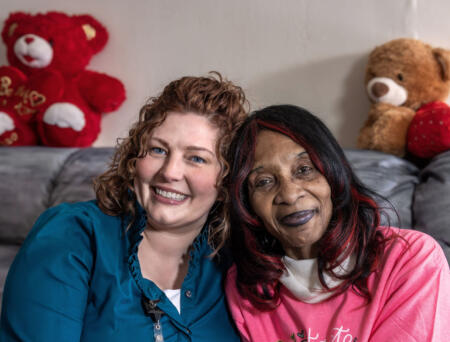 Coaching and care help a patient celebrate a smoke free, cancer free milestone