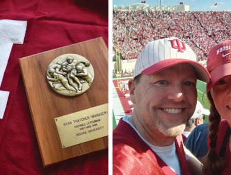 IU Health Morgan and Greenwood Sleep Lab manager Ryan Thatcher is a lifelong IU fan
