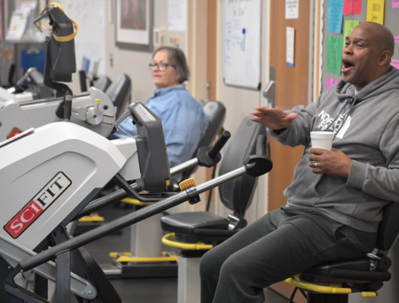 Cardiac rehab group works out together, even after graduation