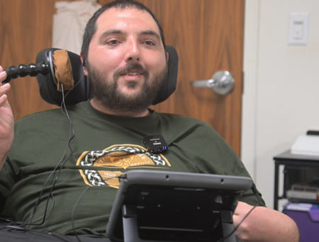 Patient is finding his voice again with innovative speech technology