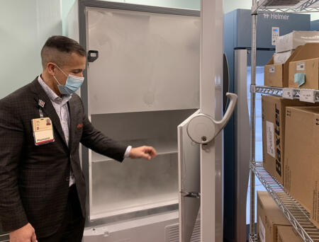 COVID-19 vaccine: Freezers ready to store; Staff ready to administer first doses
