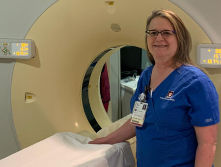 Imaging tech has dedicated 37 years with hospital