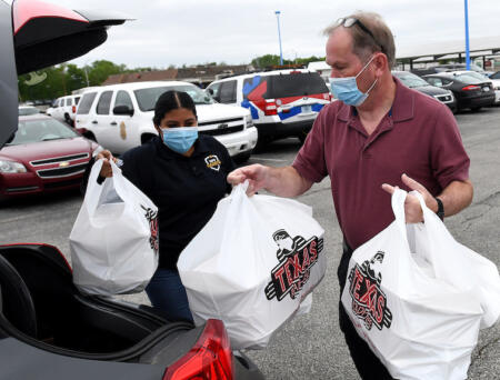 Public safety workers receive IU Health grant, COVID-19 assistance