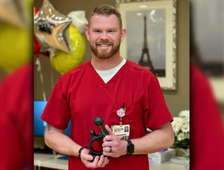 Steven Hembree honored for exceptional care of a fellow nurse