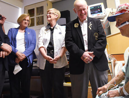 Quiet Leader Honored at Bedside