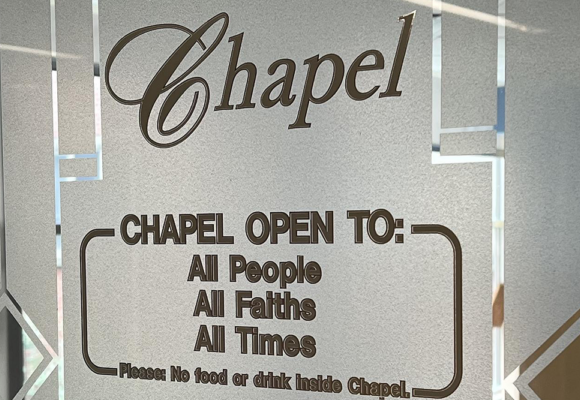 A new chapel for reflection, prayer, and comfort
