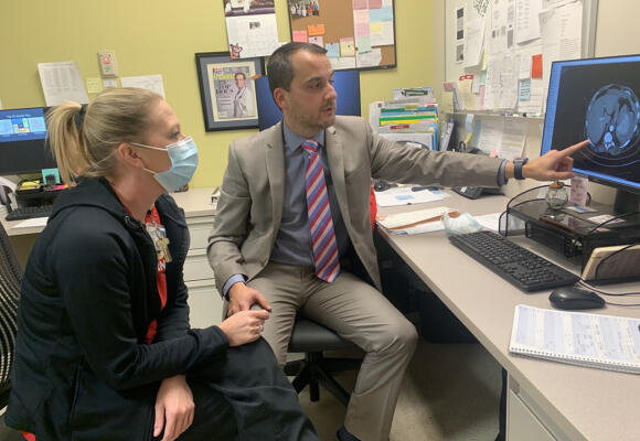 This doctor has a reason to be a real man wearing pink