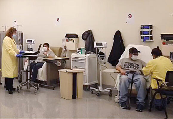 Infusion helps patients in early stages of COVID-19