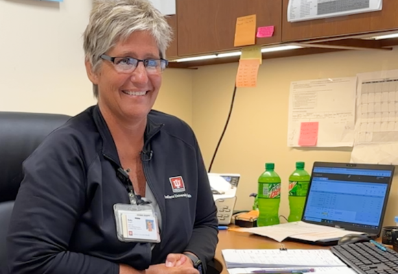 Surprise compliment: Katy Ploughe
