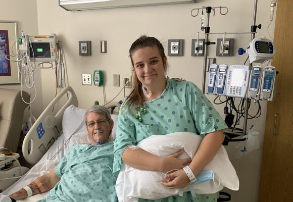 He was looking for a liver giver and she delivered